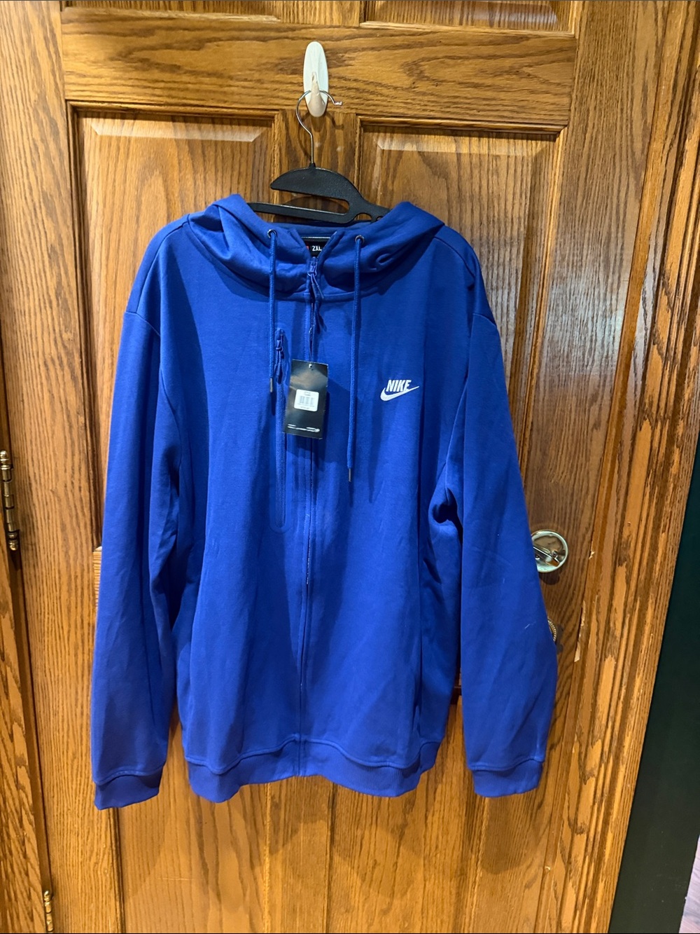 Nike Men's Zip-Up Hoodie in Royal Blue